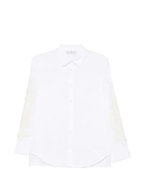 WHYCI MILANO embroidered long-sleeve shirt