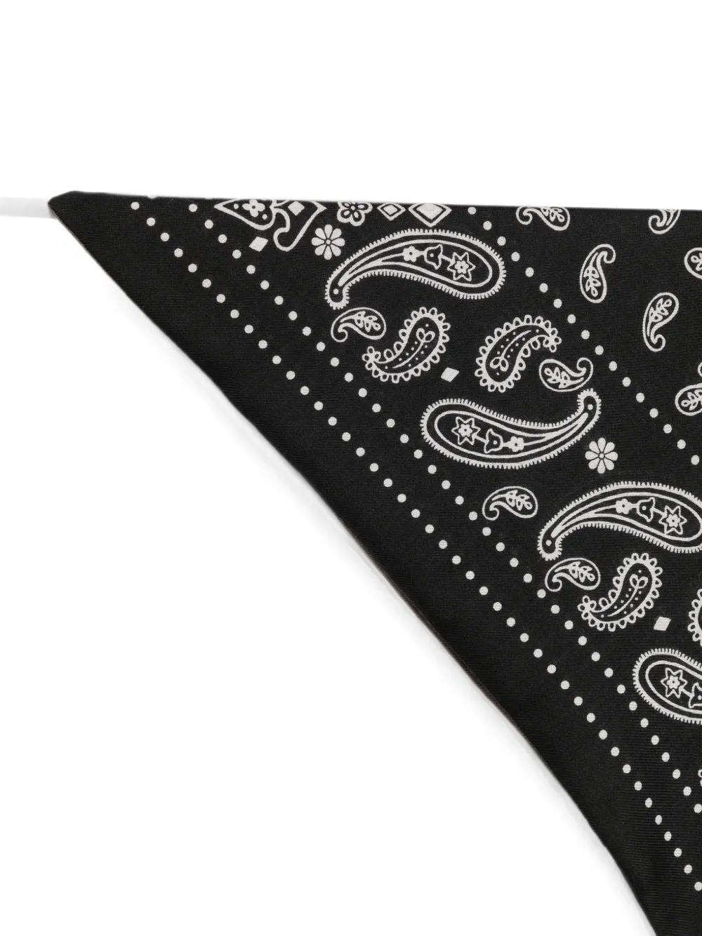 Destin Driehoekige sjaal met paisley-print Zwart