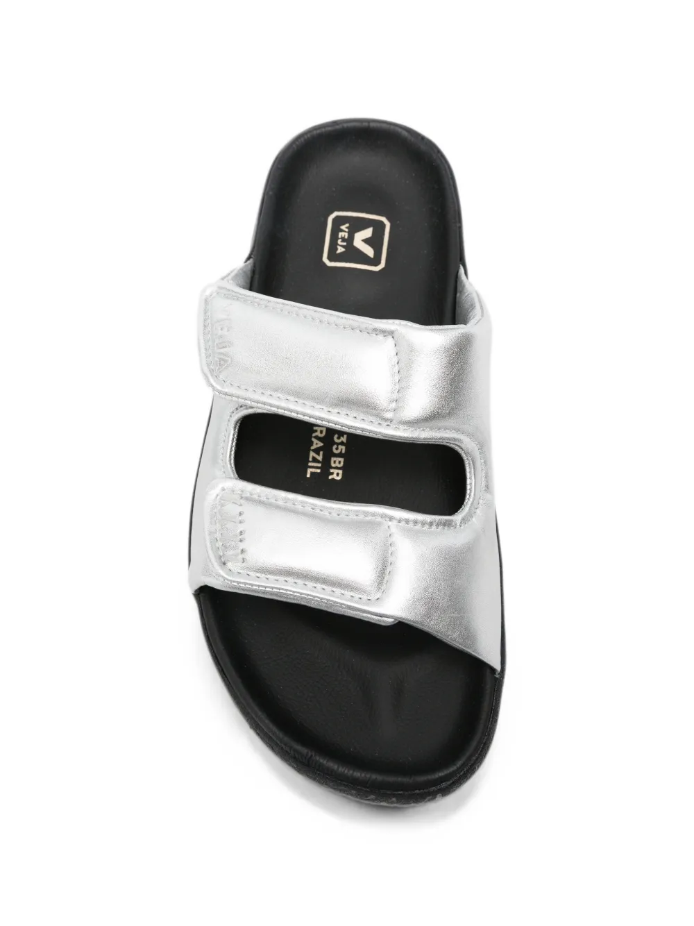 VEJA Etna touch-strap flat sandals Zilver