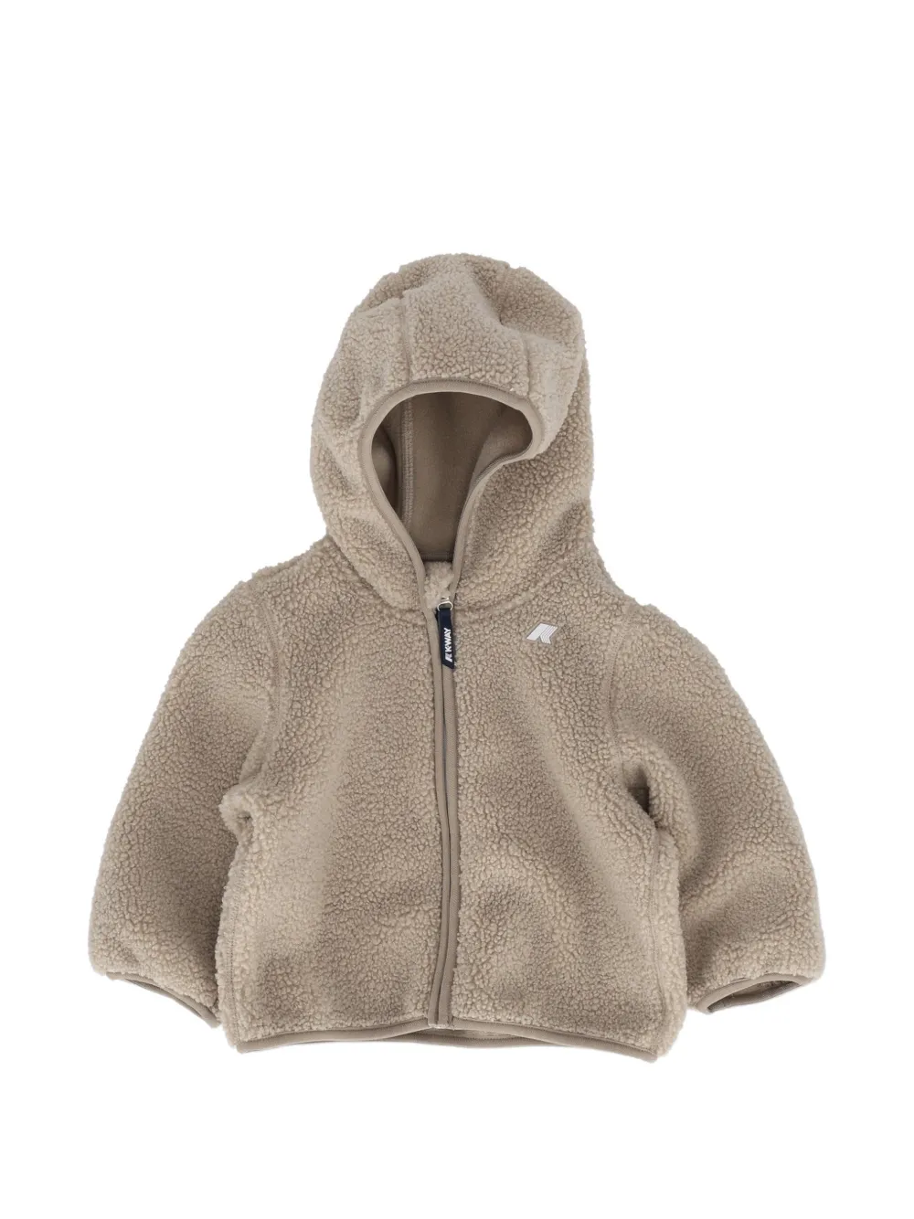 K Way Kids E. Janne fleece zip-up hoodie - Toni neutri