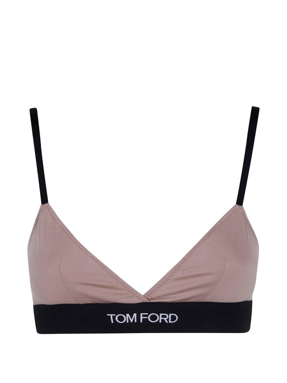 TOM FORD logo-underband triangle bra - Toni neutri