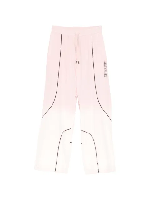 Off-White logo embroidered wide-leg track pant