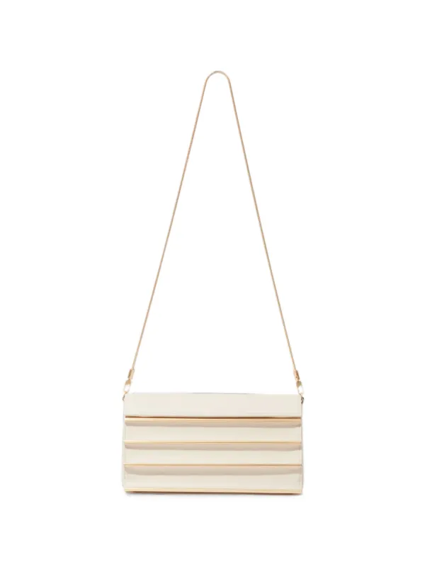 Simkhai Harper Tiered Shoulder Bag in Neutrals