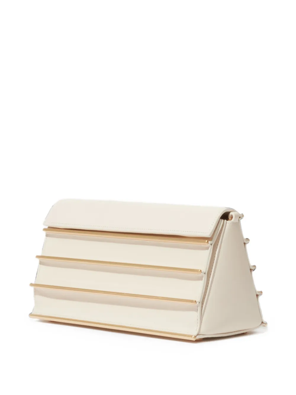 SIMKHAI Harper Tiered Shoulder Bag in Neutrals, view 4