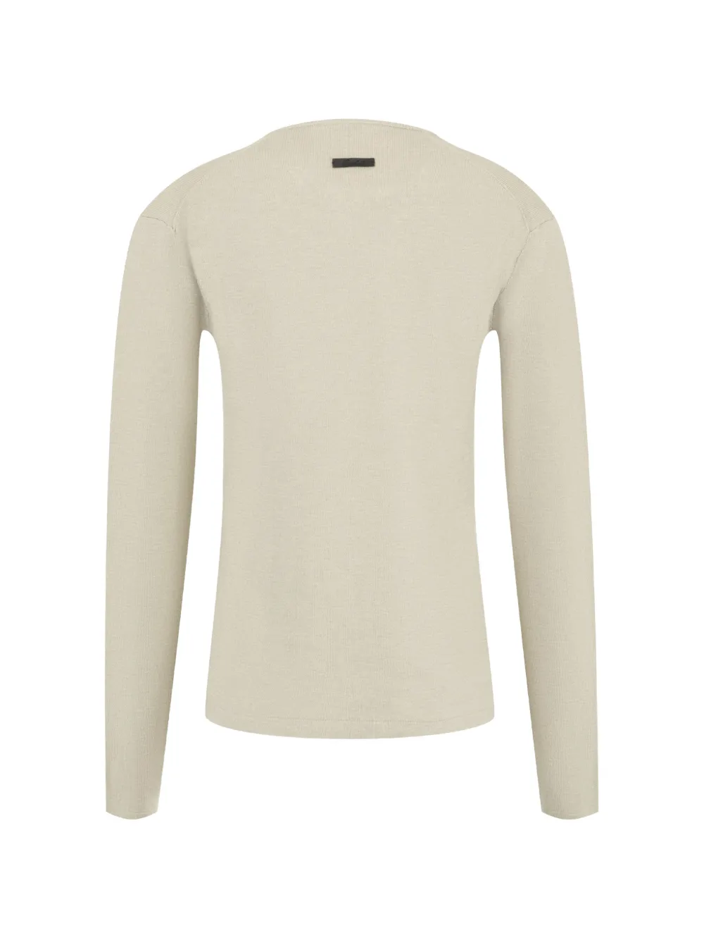 FEAR OF GOD ESSENTIALS Gebreid slim-fit T-shirt met lange mouwen Beige