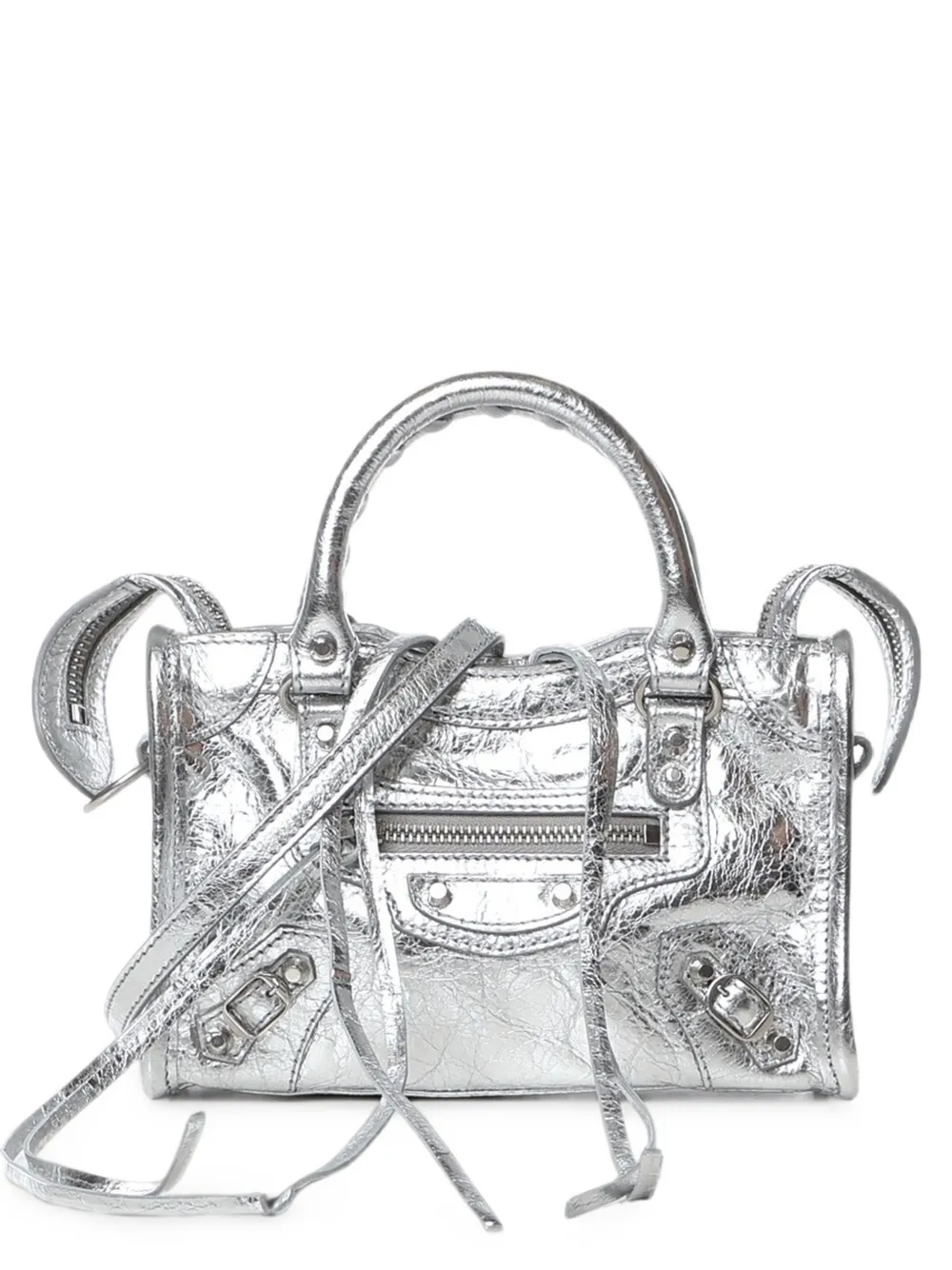 Balenciaga leather shoulder bag - Silber