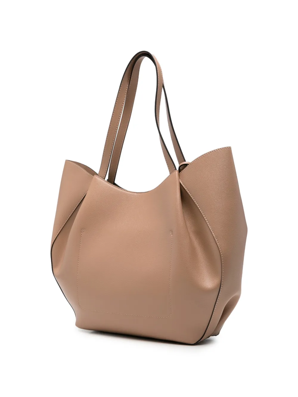GUESS USA Amorette schoudertas met logoplakkaat en bewerkt effect Beige