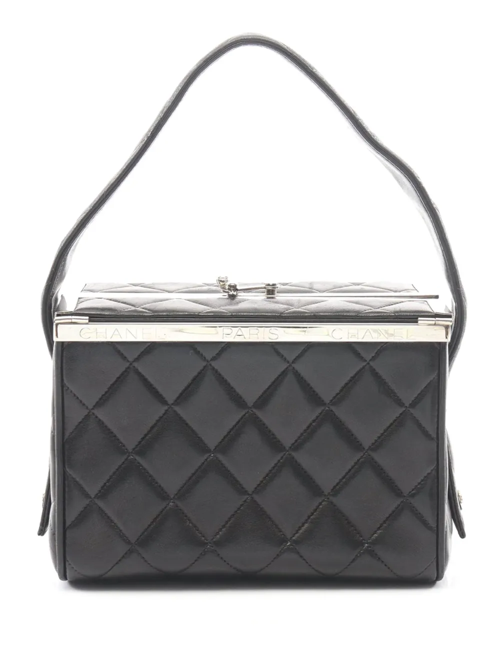 CHANEL Pre-Owned 1996-1997 Quilted Lambskin Leather Box Bag handbag - Nero
