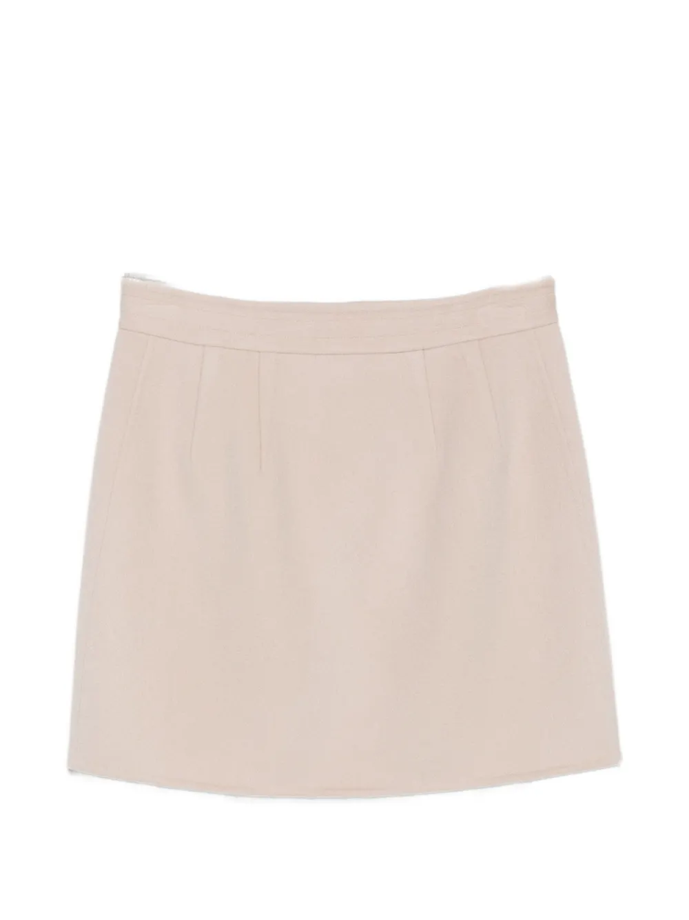 Semicouture Straight mini-rok Beige