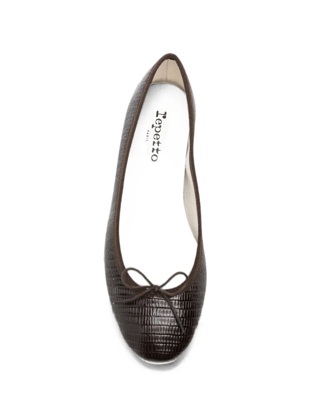 Repetto lizard-effect bow-detail pumps Bruin