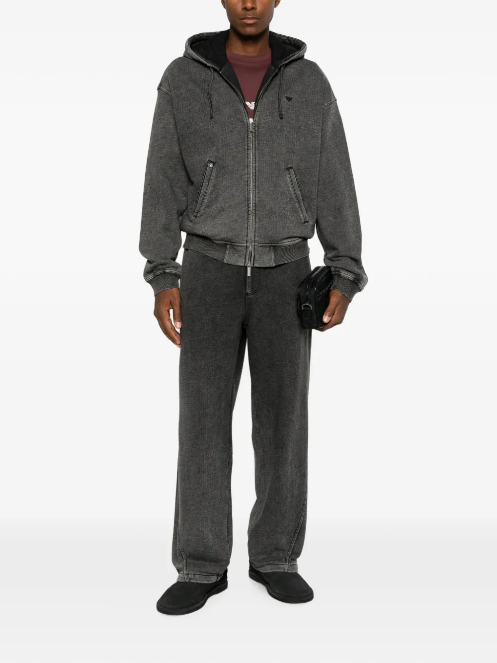 Emporio Armani Trainingsbroek met elastische taille Grijs