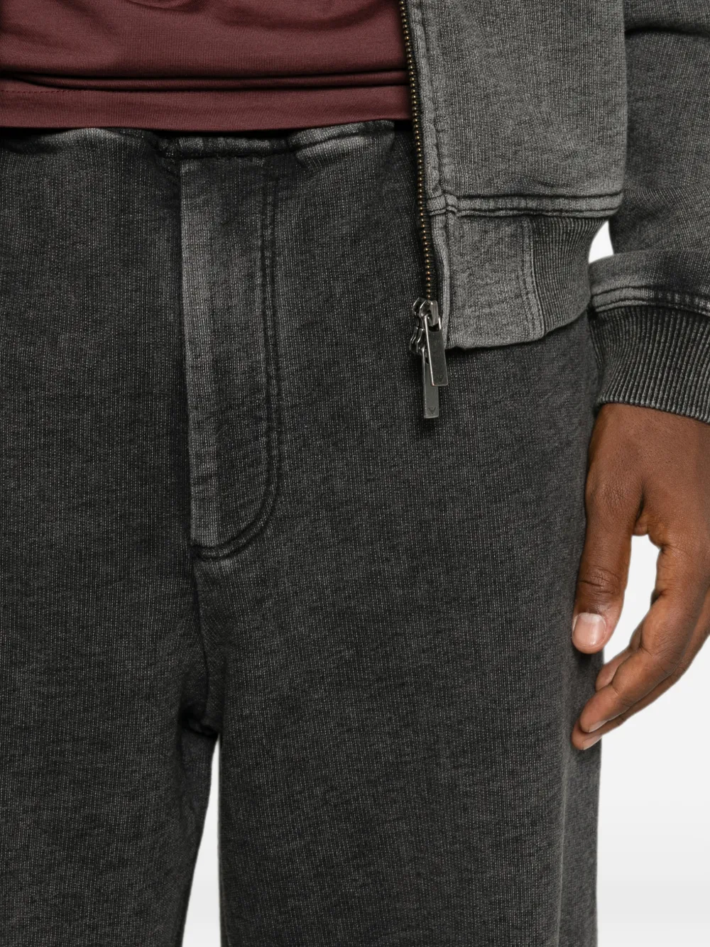 Emporio Armani Trainingsbroek met elastische taille Grijs