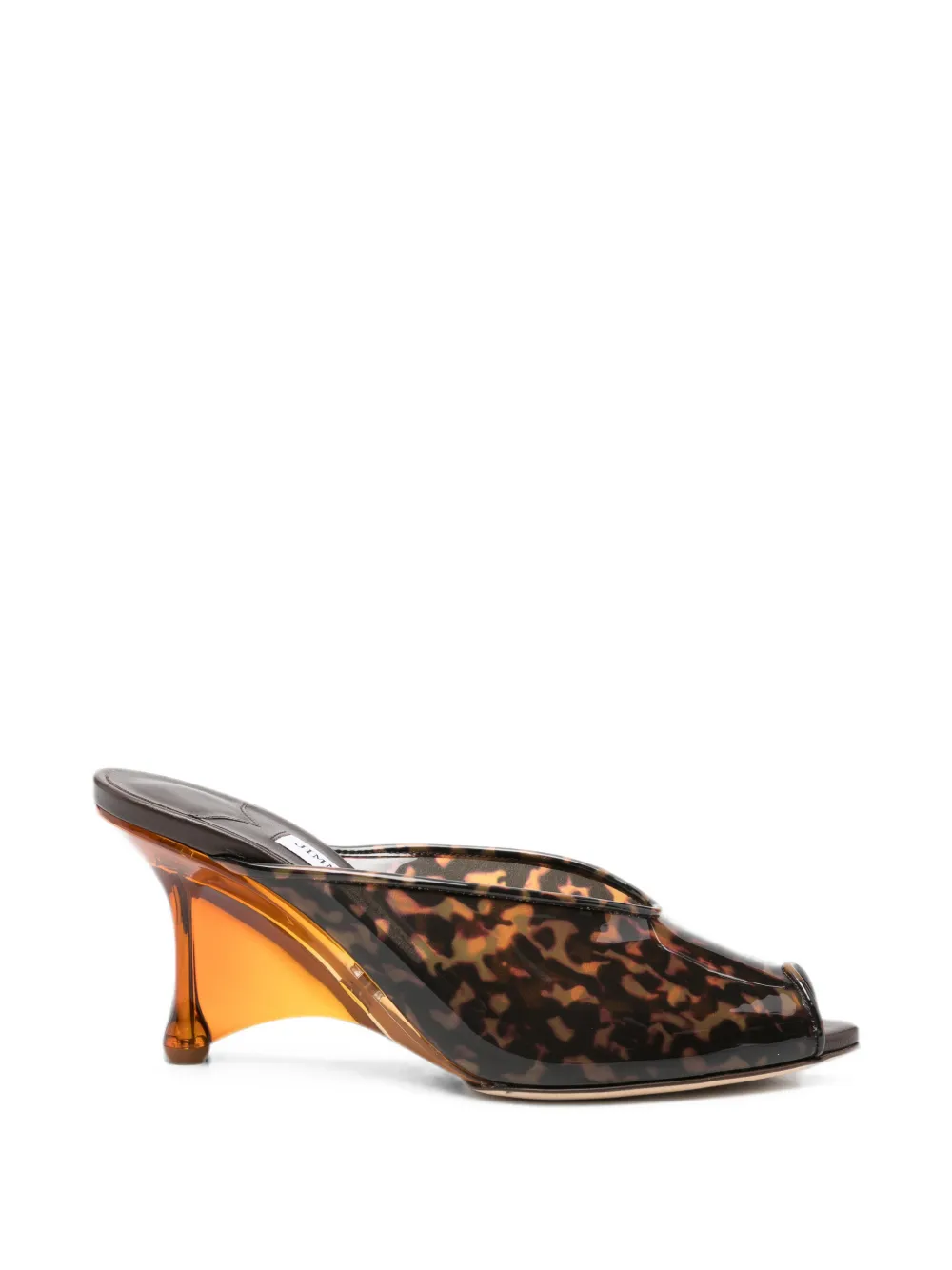 Jimmy Choo Glace tortoiseshell-effect mules Bruin