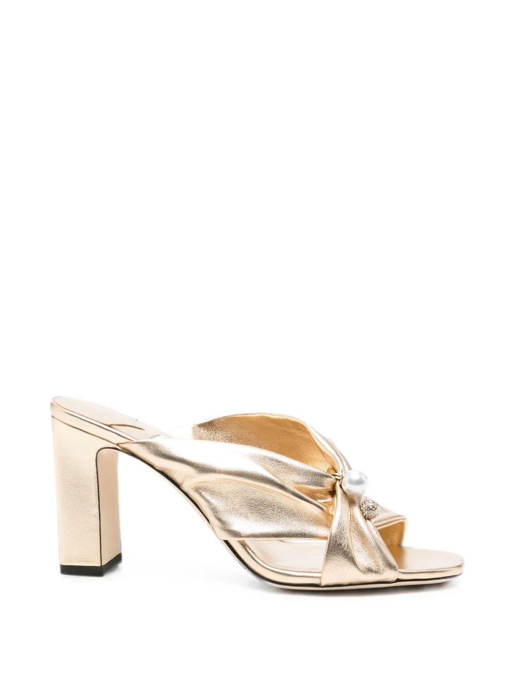 Jimmy Choo Rafi pearl-embellished sandals - Oro