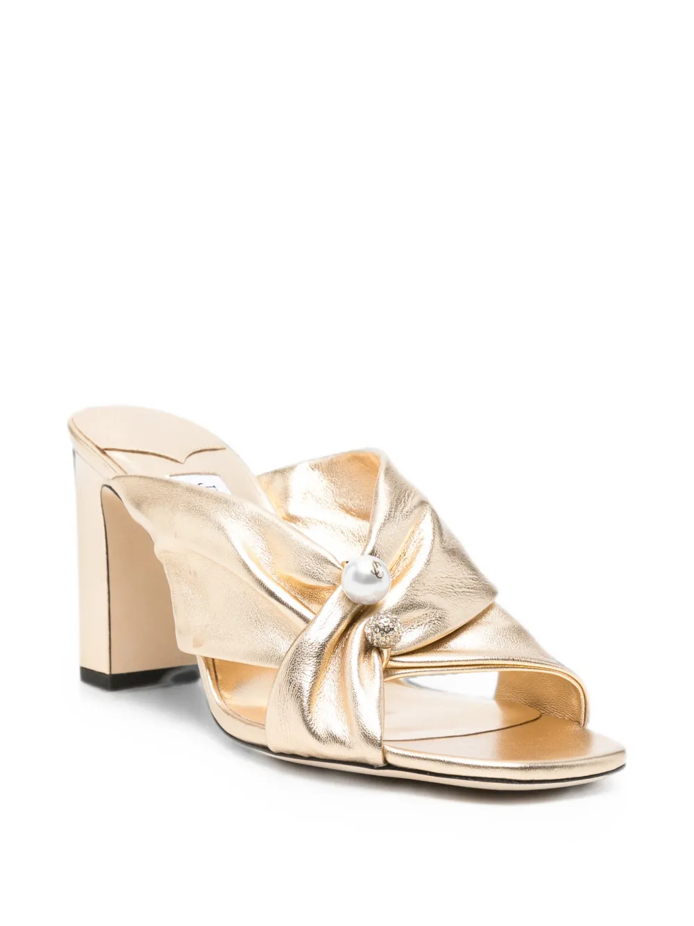 Jimmy Choo Rafi pearl-embellished sandals Goud