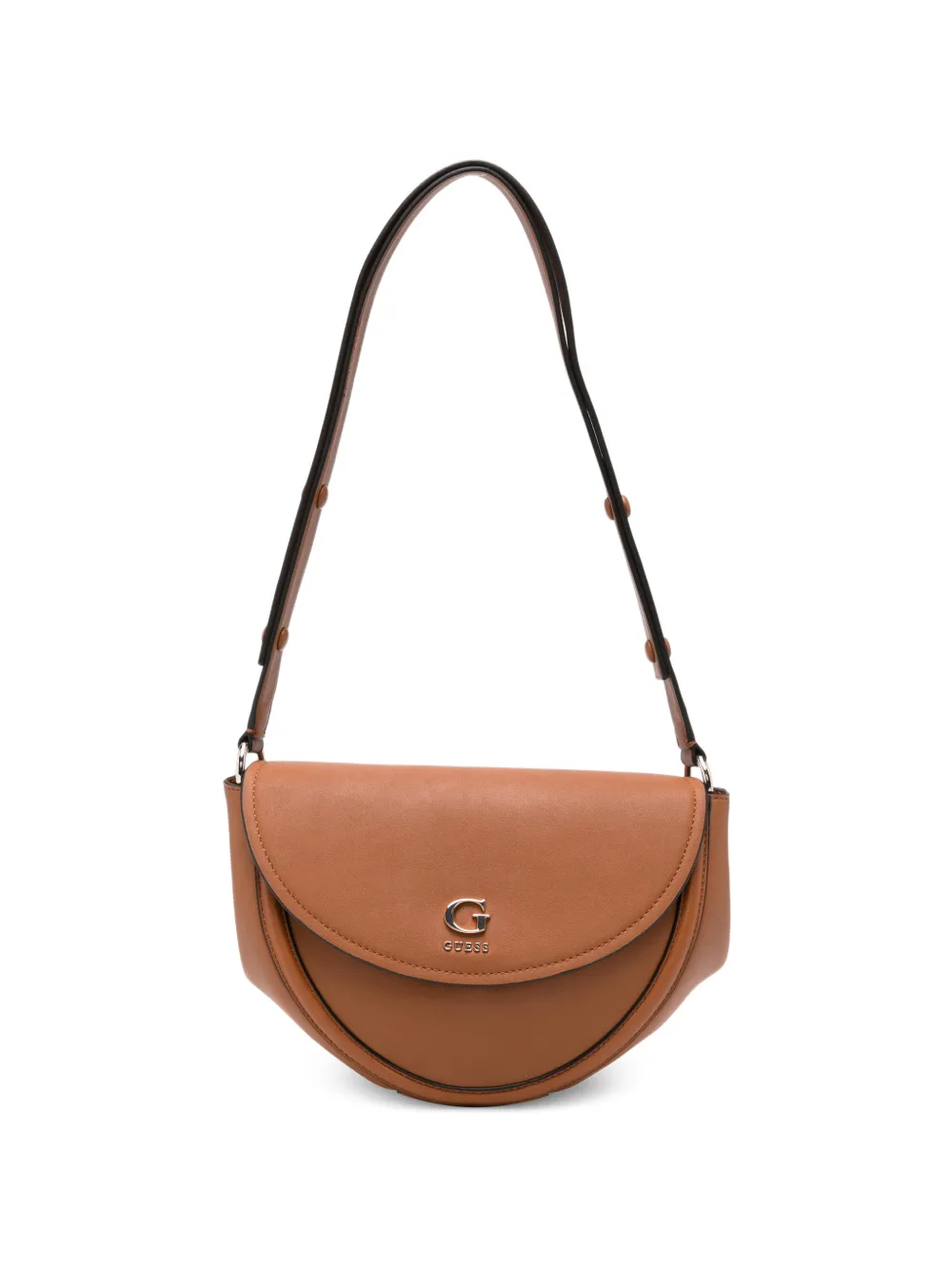 GUESS USA Coleen logo-plaque leather crossbody bag - Braun