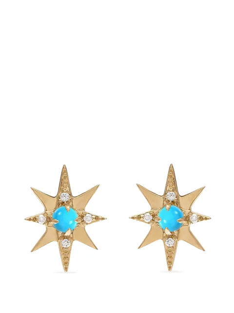 Eden Presley puces d’oreilles à motif étoile turquoise