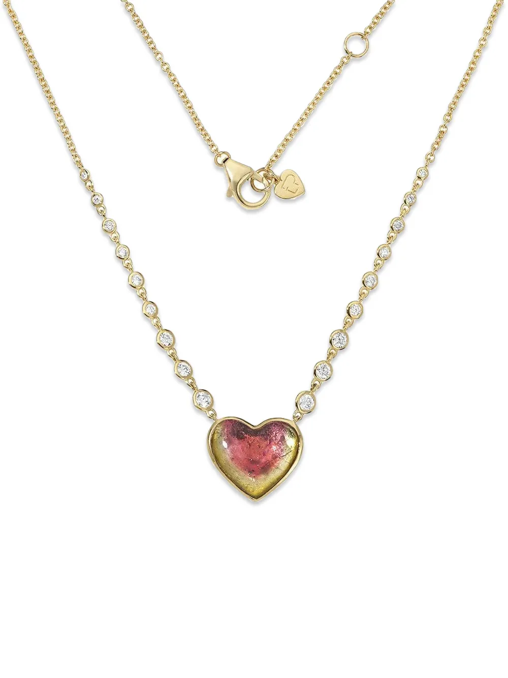 Eden Presley Halskette mit Diamant und Turmalin - Gold