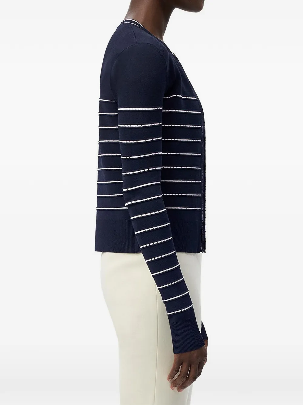 Adam Lippes Faye gestreept vest Blauw