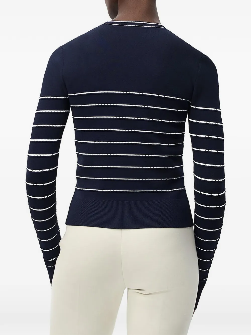 Adam Lippes Faye gestreept vest Blauw