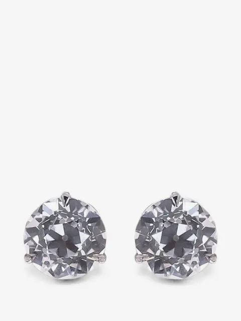 with love Travel diamond stud earrings