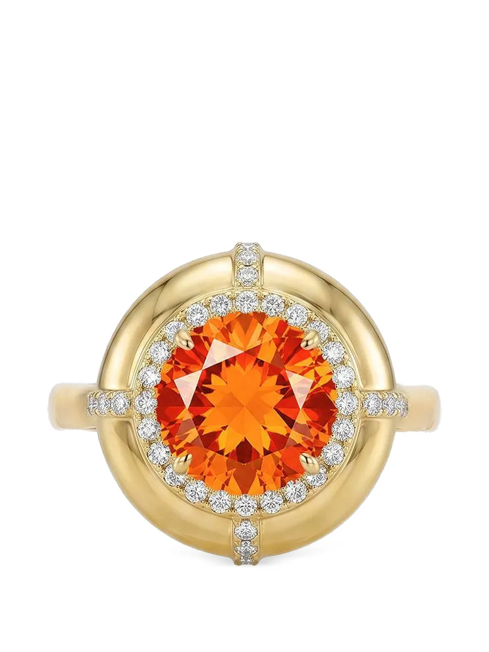 Goshwara fire opal and diamond ring - Gold