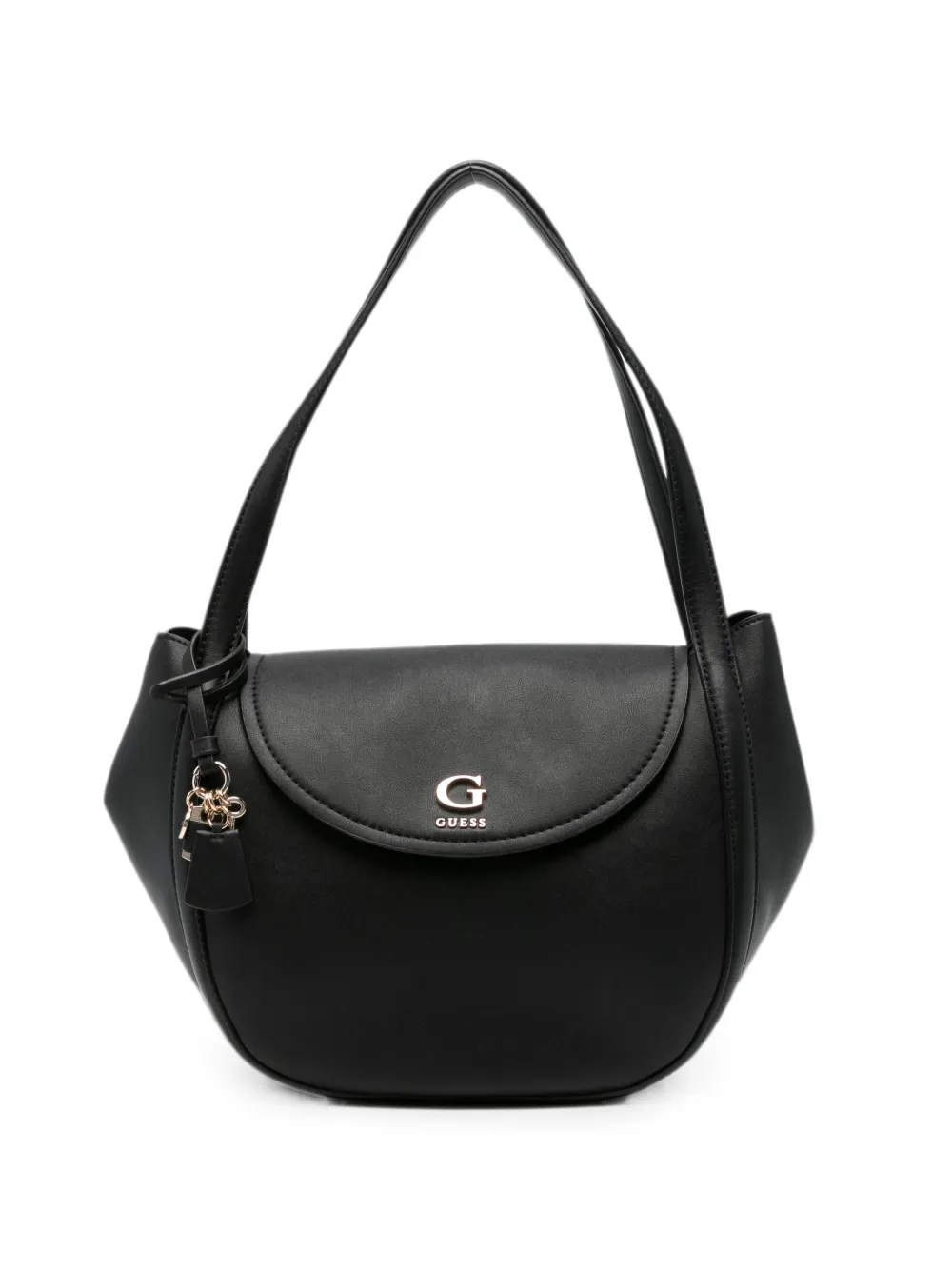 GUESS USA Coleen logo-plaque leather shoulder bag - Nero