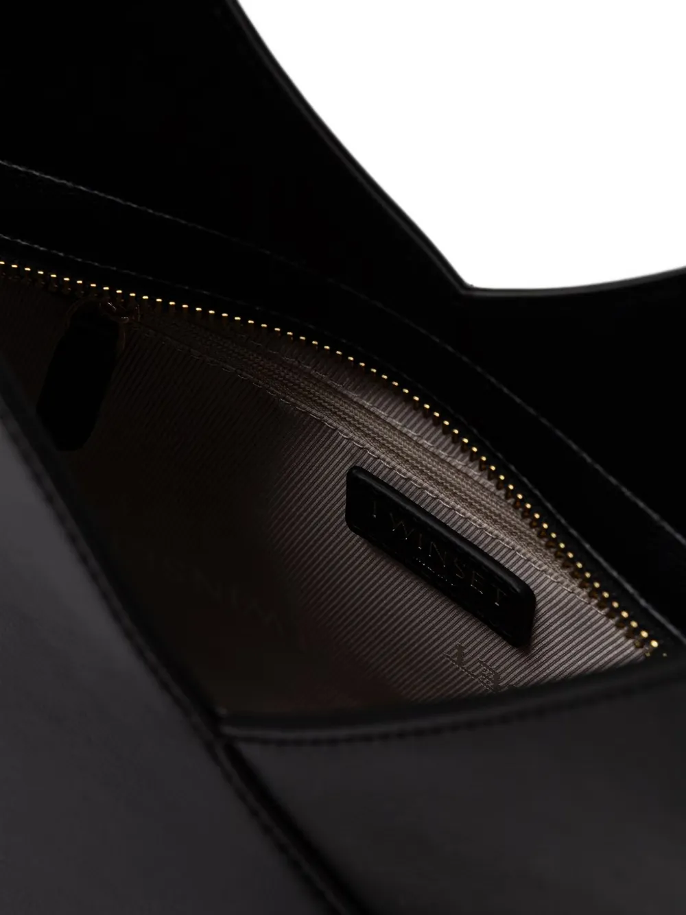 TWINSET shopper met logo-plakkaat en wikkelstijl Zwart