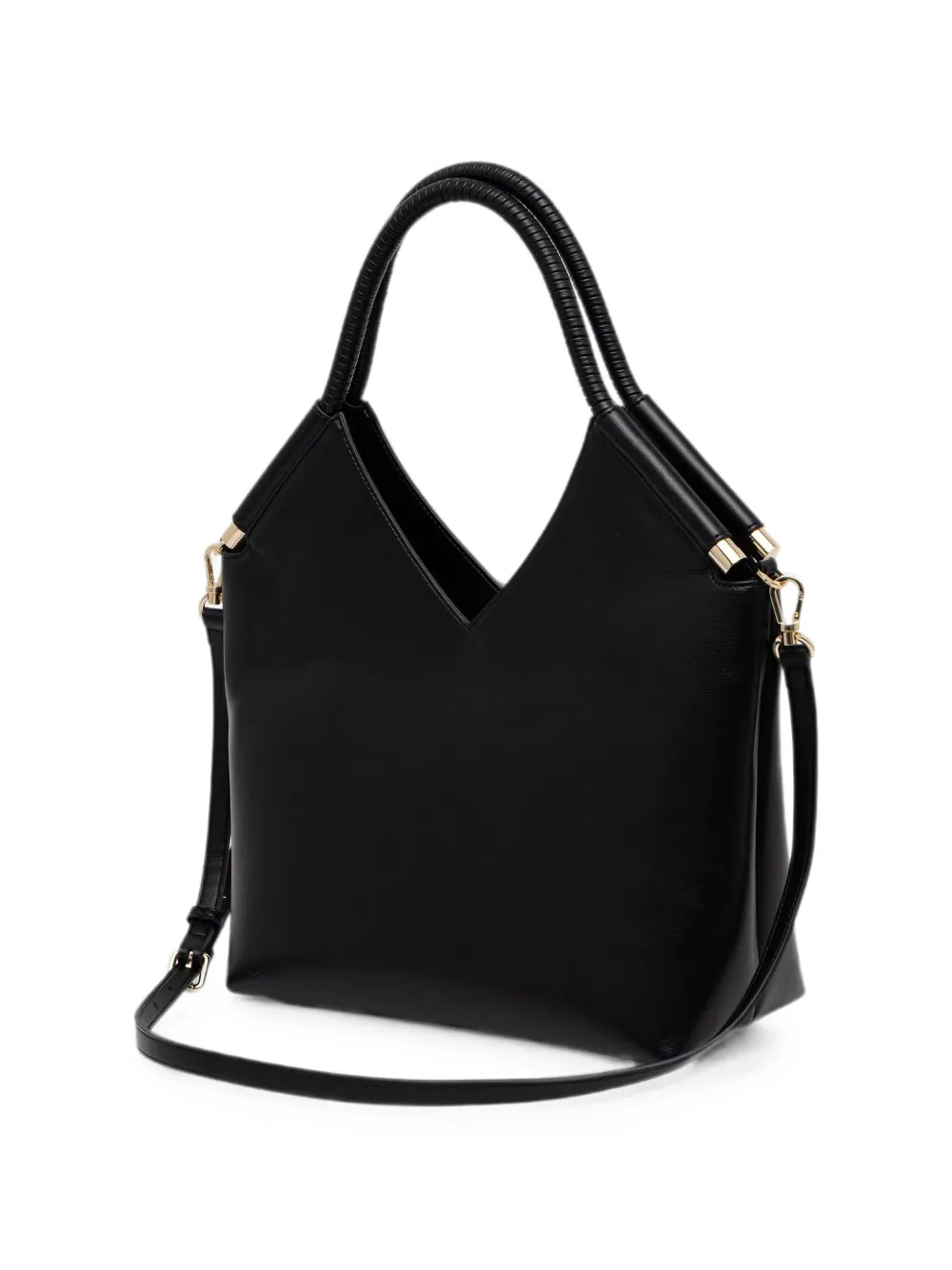 TWINSET shopper met logo-plakkaat en wikkelstijl Zwart