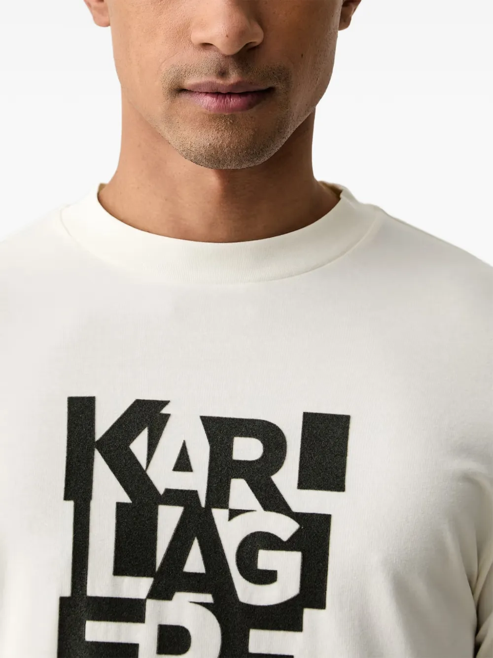 Karl Lagerfeld T-shirt met logoprint Wit