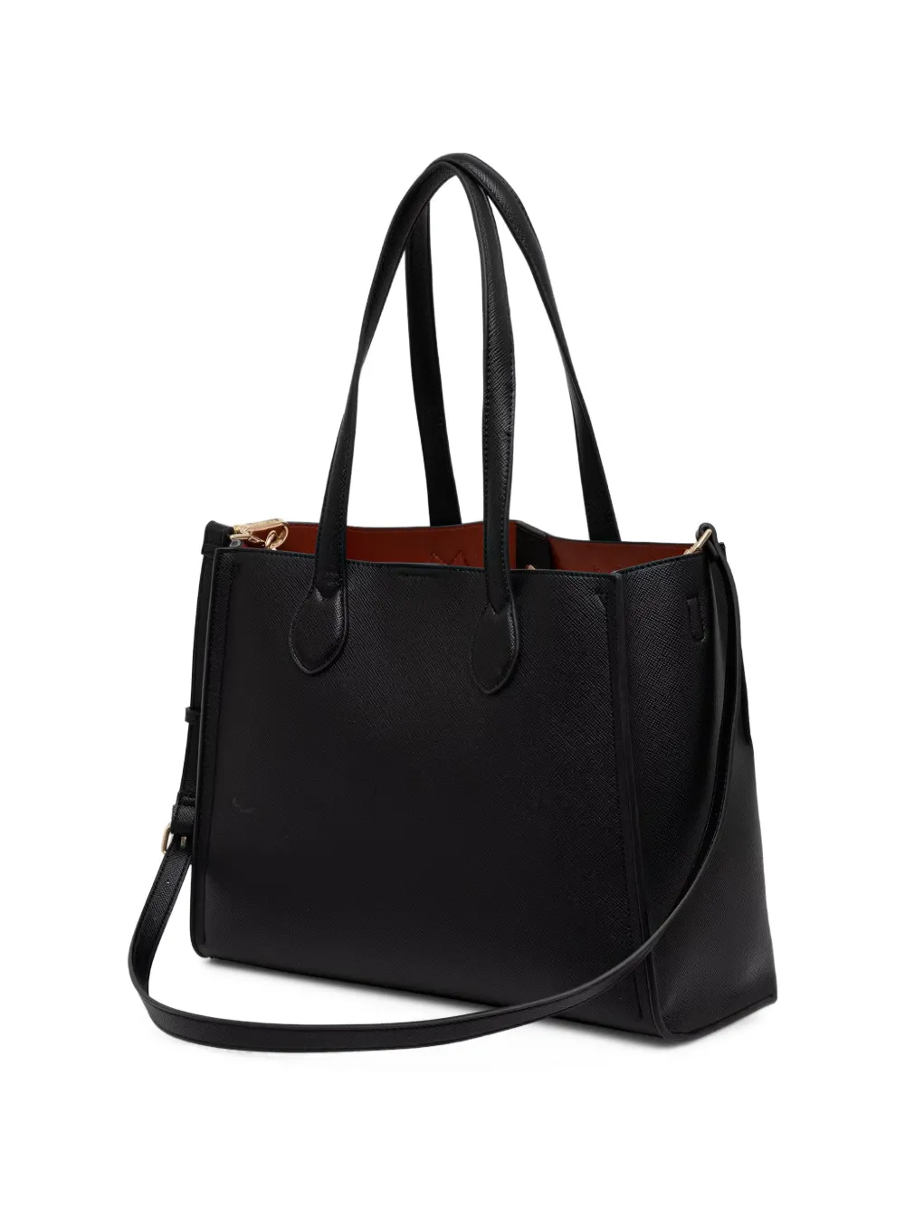 TWINSET Shopper met logoplakkaat Zwart