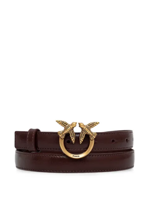 PINKO Love Birds leather belt