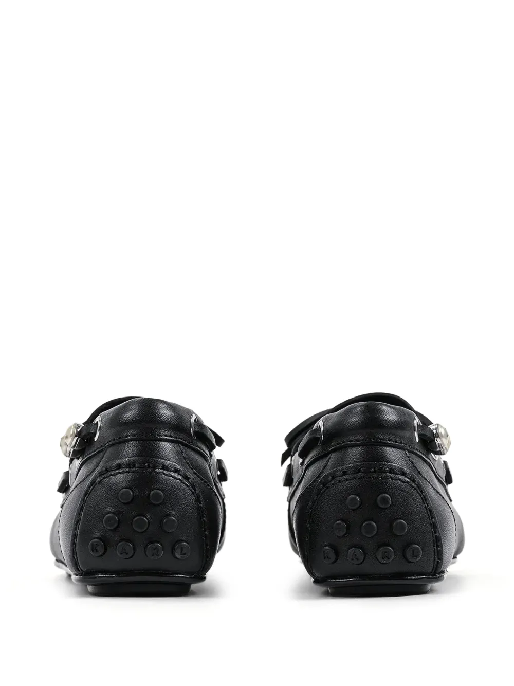 Karl Lagerfeld Loafers verfraaid met parel Zwart