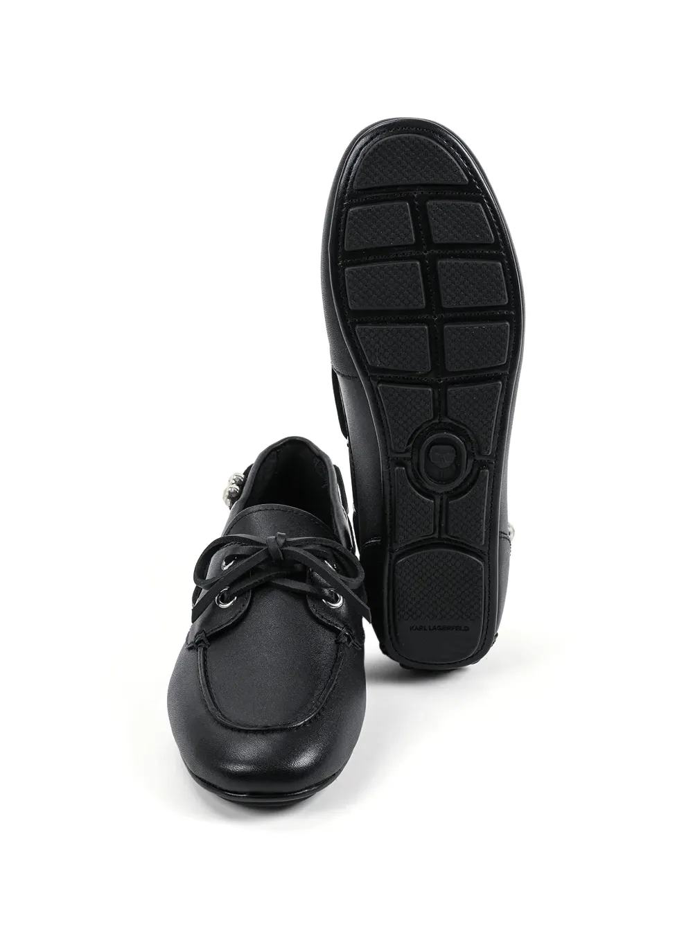 Karl Lagerfeld Loafers verfraaid met parel Zwart