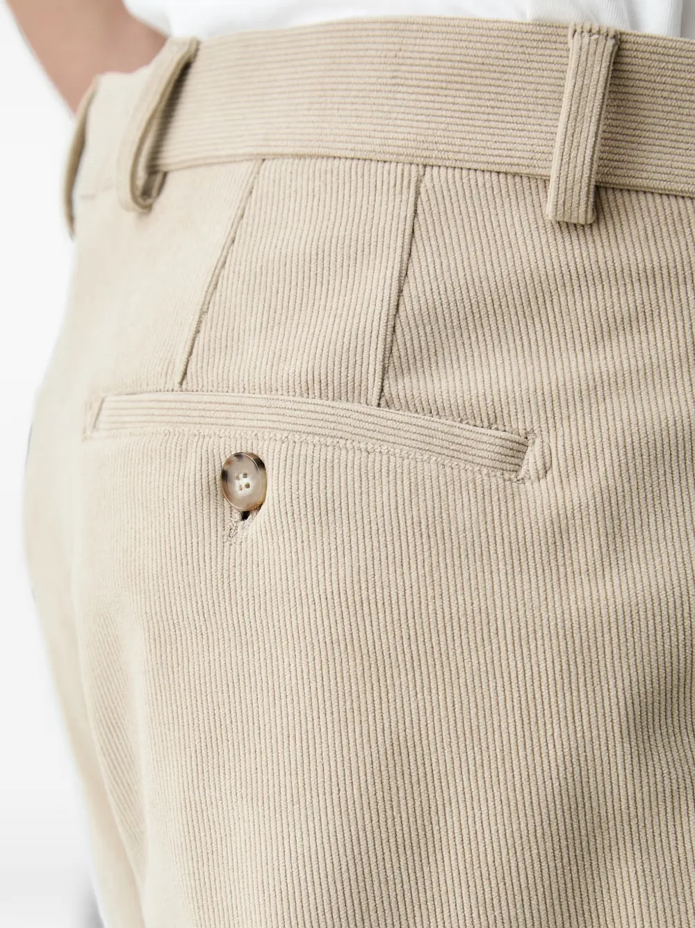 Karl Lagerfeld Ribfluwelen broek Beige