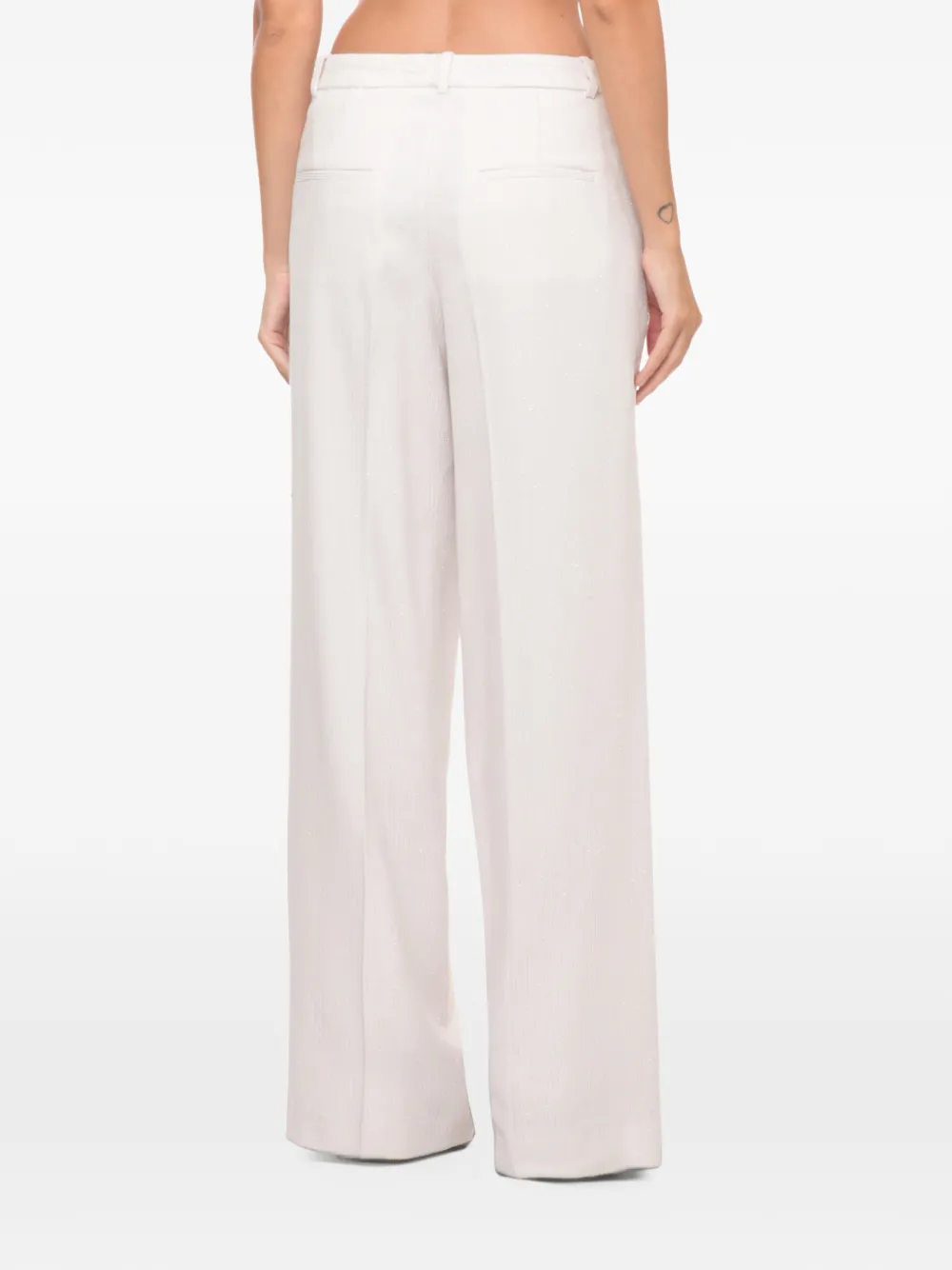 Peserico wide-leg tailored trousers Beige