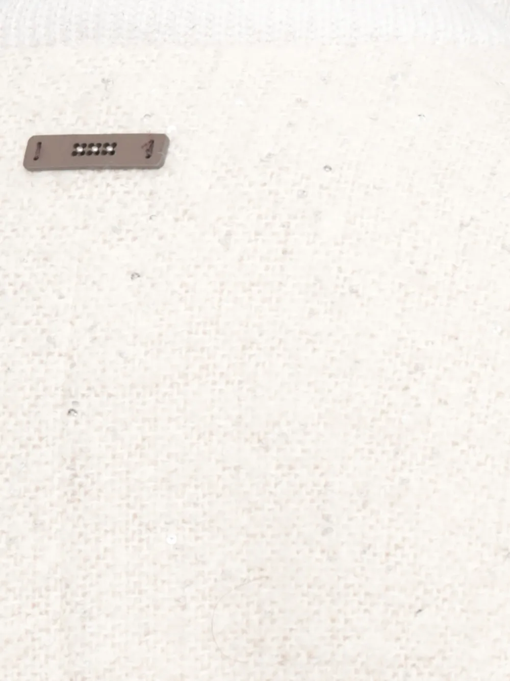Peserico Oversized jas verfraaid met pailletten Beige