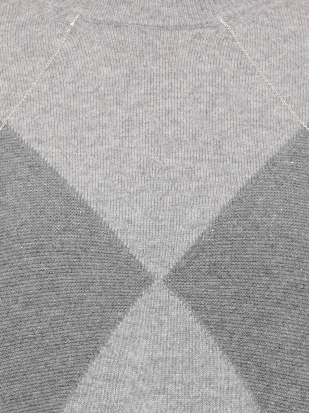 Peserico Gebreide trui met argyle-patroon Grijs