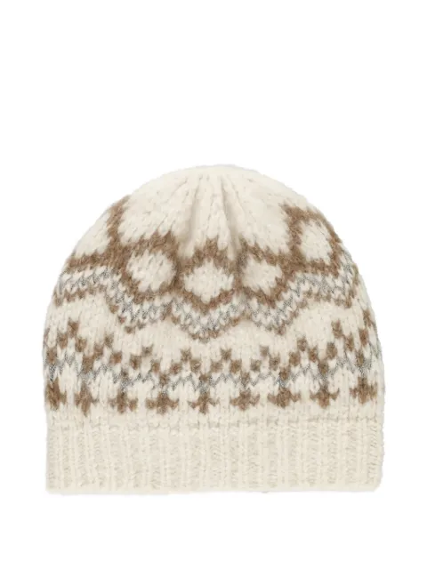 Peserico gorro con detalle de mostacillas