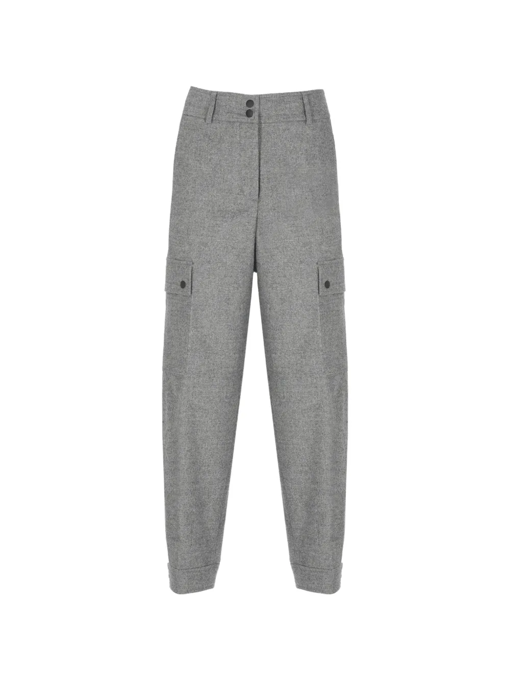 Peserico button-fastening straight-leg trousers - Grau