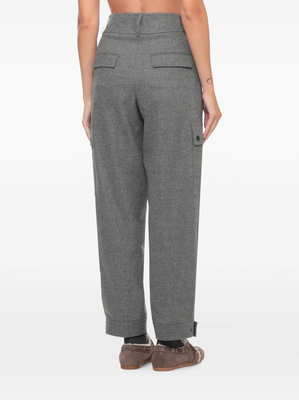 Peserico Straight broek Grijs