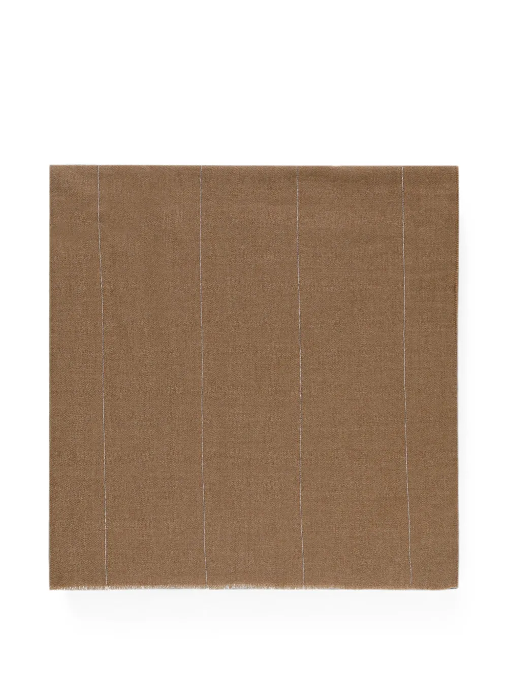 Peserico bead-embellished fringed scarf - Braun