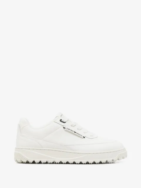 Emporio Armani logo-tag cleated-sole sneakers