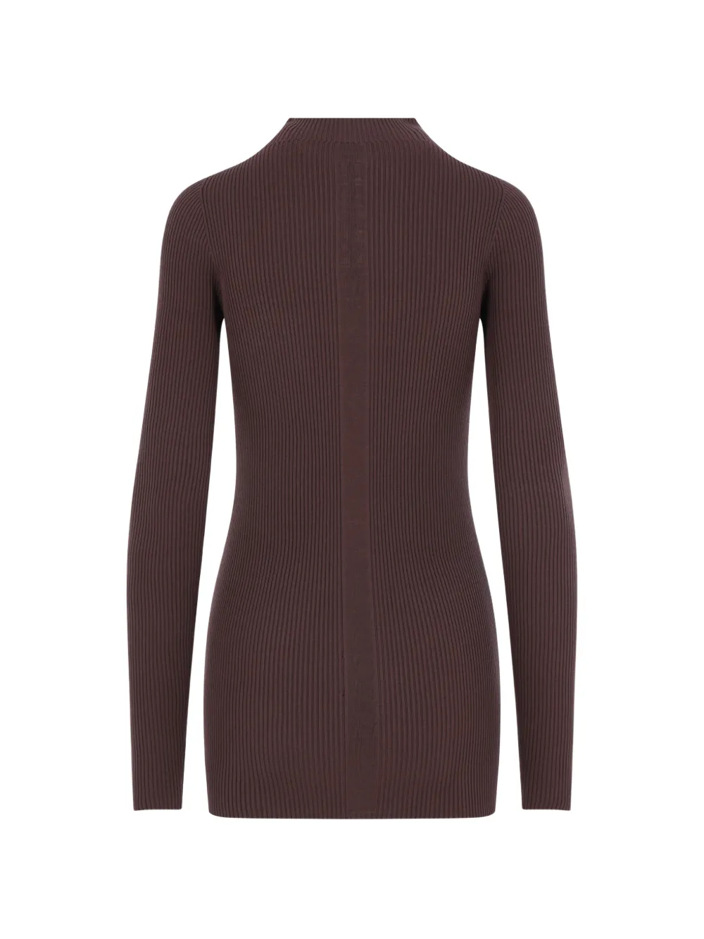 Rick Owens Ribgebreide trui met opstaande hals Bruin