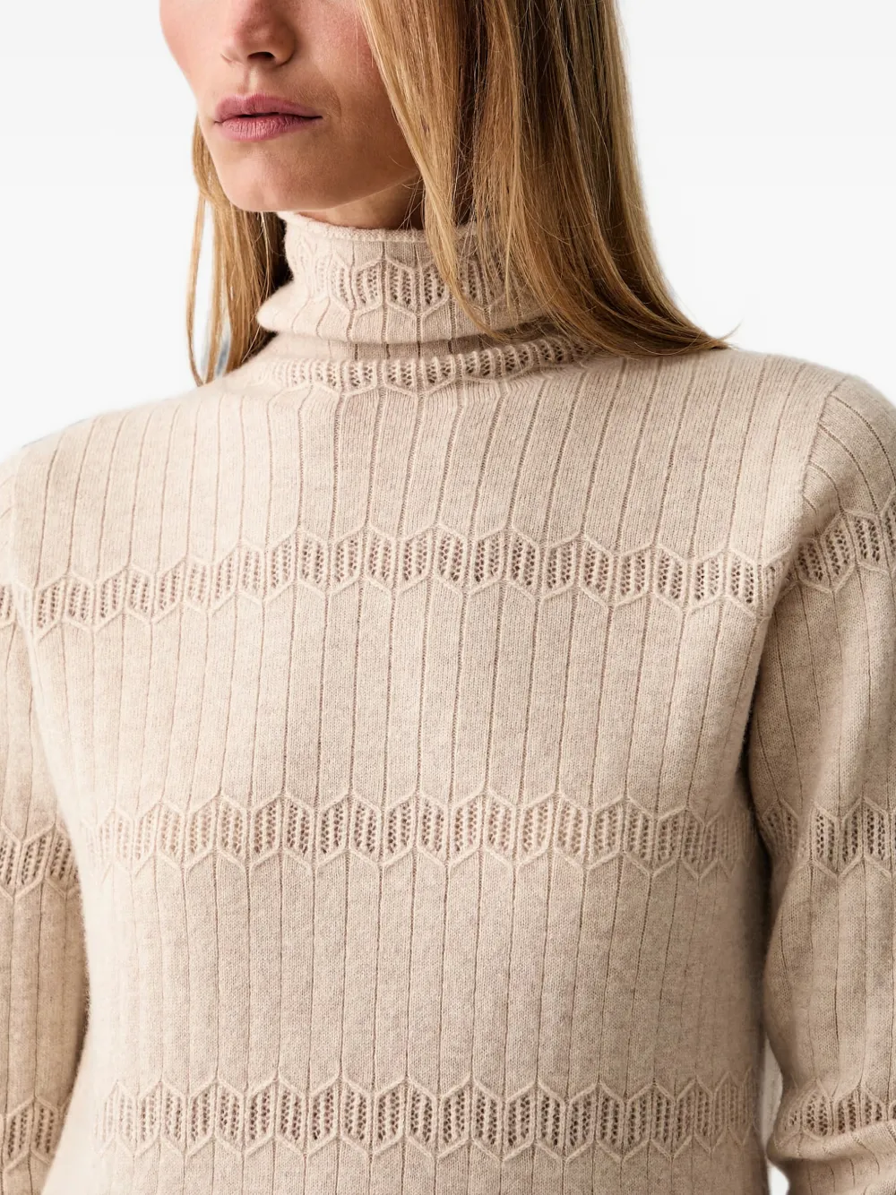 TWINSET Gebreide coltrui Beige