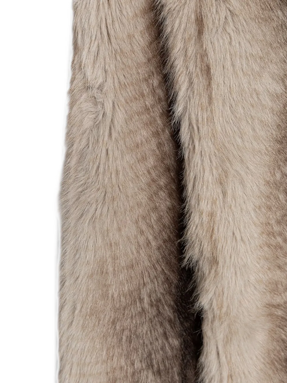 TWINSET Sjaal van imitatiebonr Beige