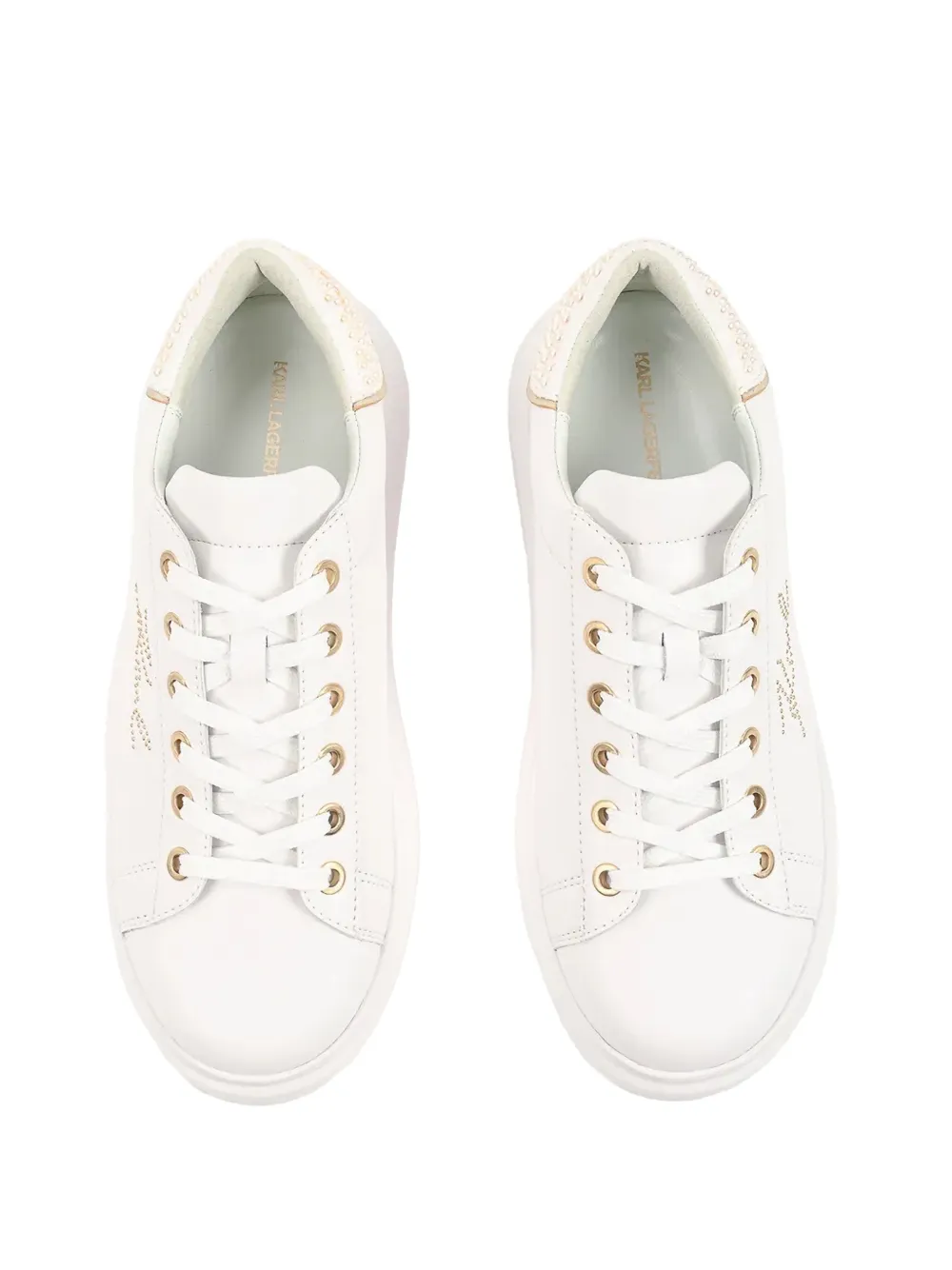 Karl Lagerfeld Sneakers verfraaid met logo Wit