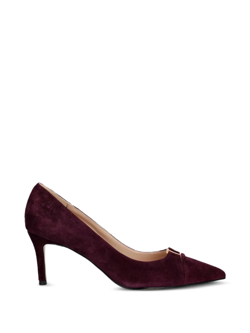 TWINSET suede court shoes with logo Rood