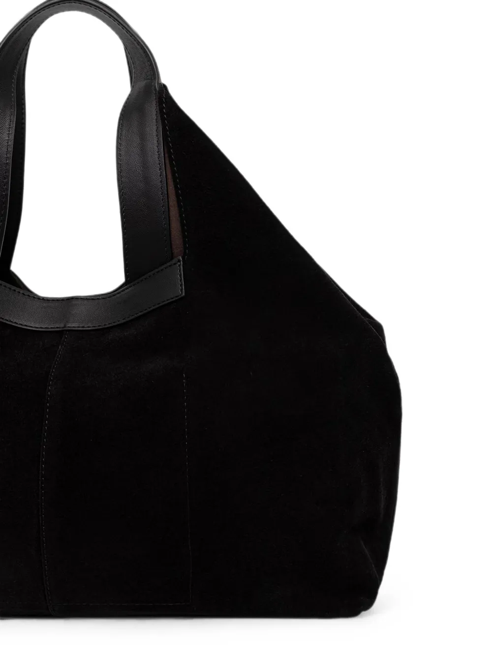 TWINSET Suède shopper Zwart
