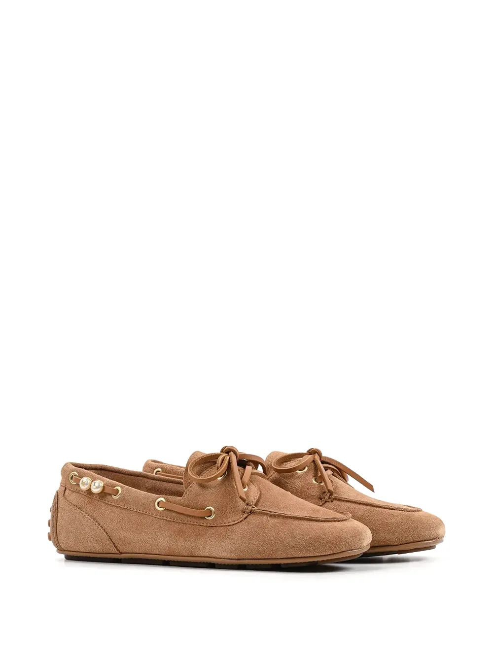 Karl Lagerfeld Ariella suède bootschoenen Beige